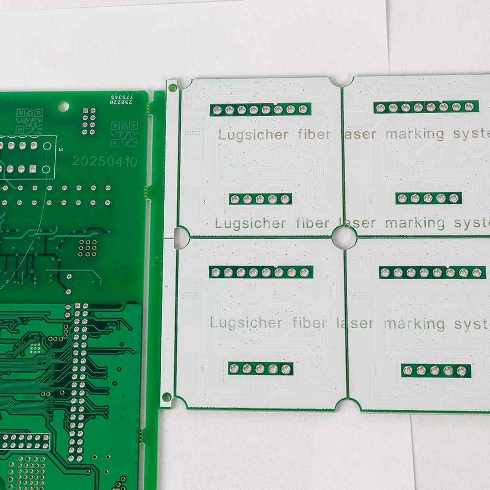 Laser marked product sample for packaging identification