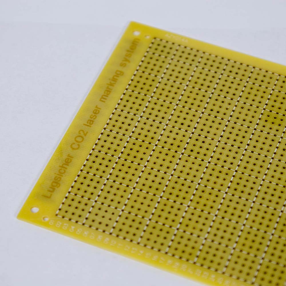 M500C CO2 Laser marking sample for industrial packaging