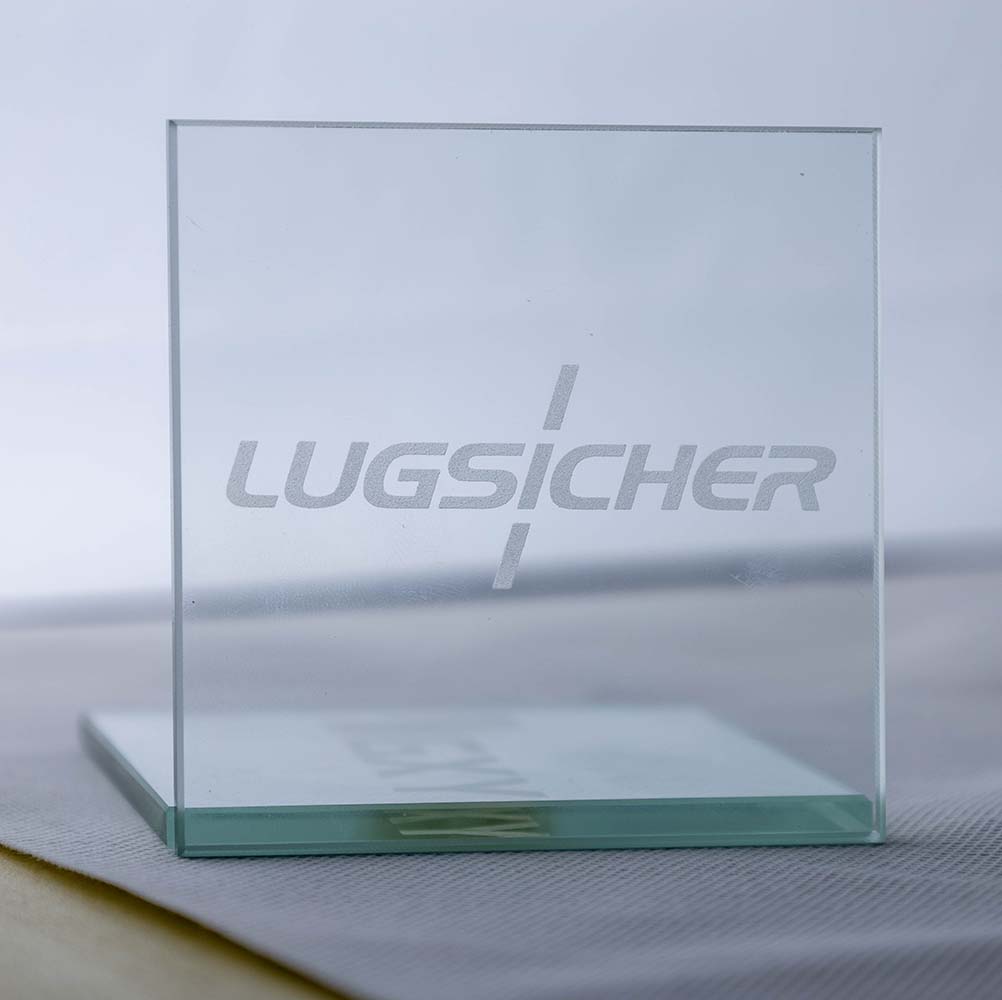 UV laser marking sample on precision material
