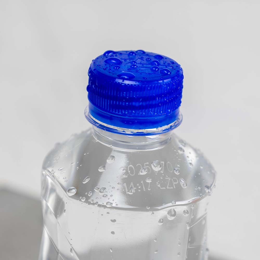 CO2 laser marking sample on PET packaging