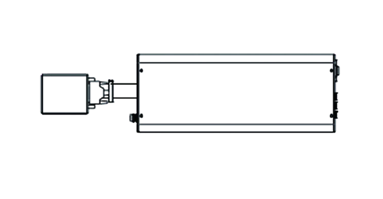 MZ520U side-view technical drawing